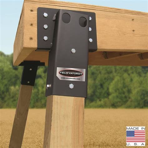 metal deer stand leg brackets|elevated deer stand platform brackets.